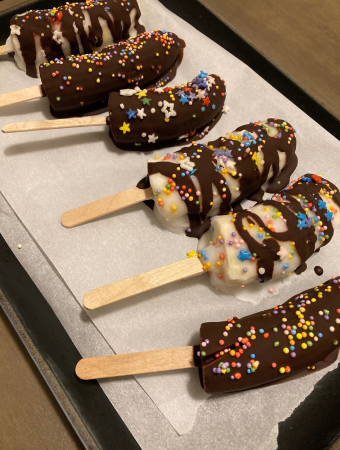 Frozen Banana Pops