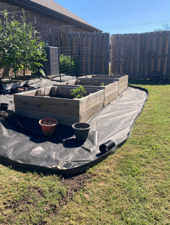 Garden area ready to rock